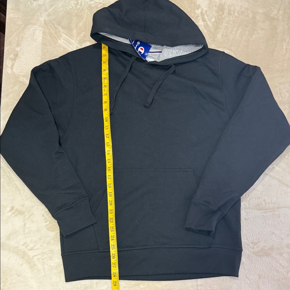 Champion Men’s Classic Black Hoodie - Size Medium